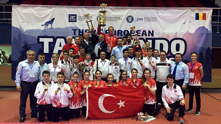 Yıldızlar Türkiye Tekvando Takımı Avrupaya Tekvando dersi verdi.